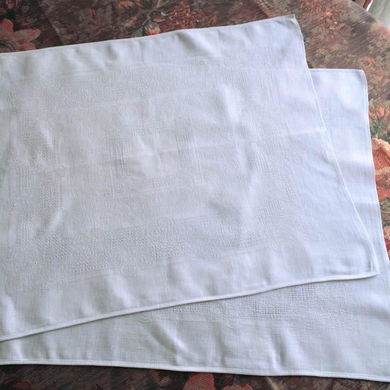 フランス製上質フレンチリネンダマスク織ナプキンセット