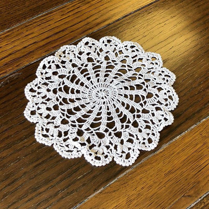 独特の上品 ドイリー かぎ針編み 丸型 フランス 12clbn9-1 - ANTIQUE LEAVES アンティーク雑貨