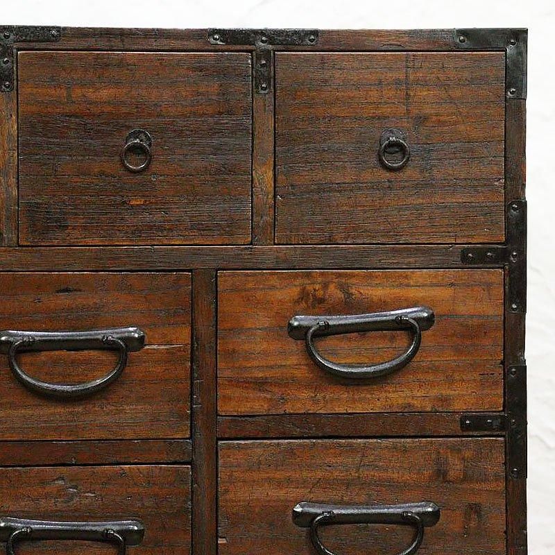 小箪笥 小物箪笥 和家具 時代金具 蕨手金具 アンティーク 明治 小箪笥 小物箪笥 和家具 時代金具 蕨手金具 アンティーク 明治