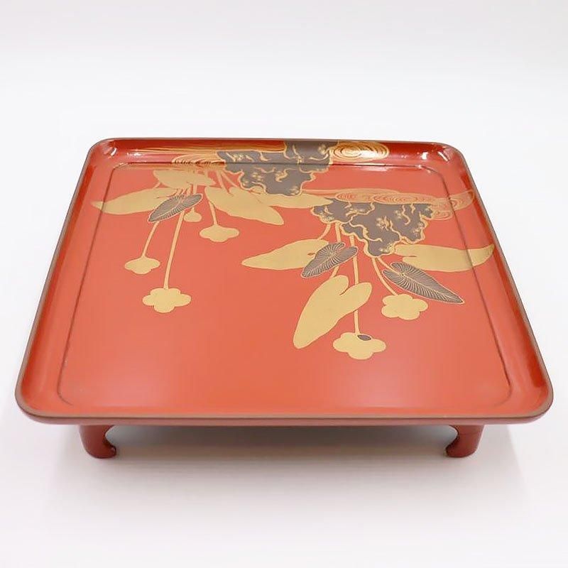 ホットセール 口コミ 懐石道具 美品 木製柿合 紙箱 秋草蒔絵 縁