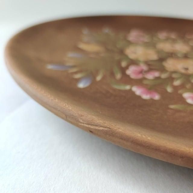 ヴィンテージ 木皿 花 ペイント スイス ヨーロッパ アンティーク ヴィンテージ 木皿 花 ペイント スイス ヨーロッパ アンティーク