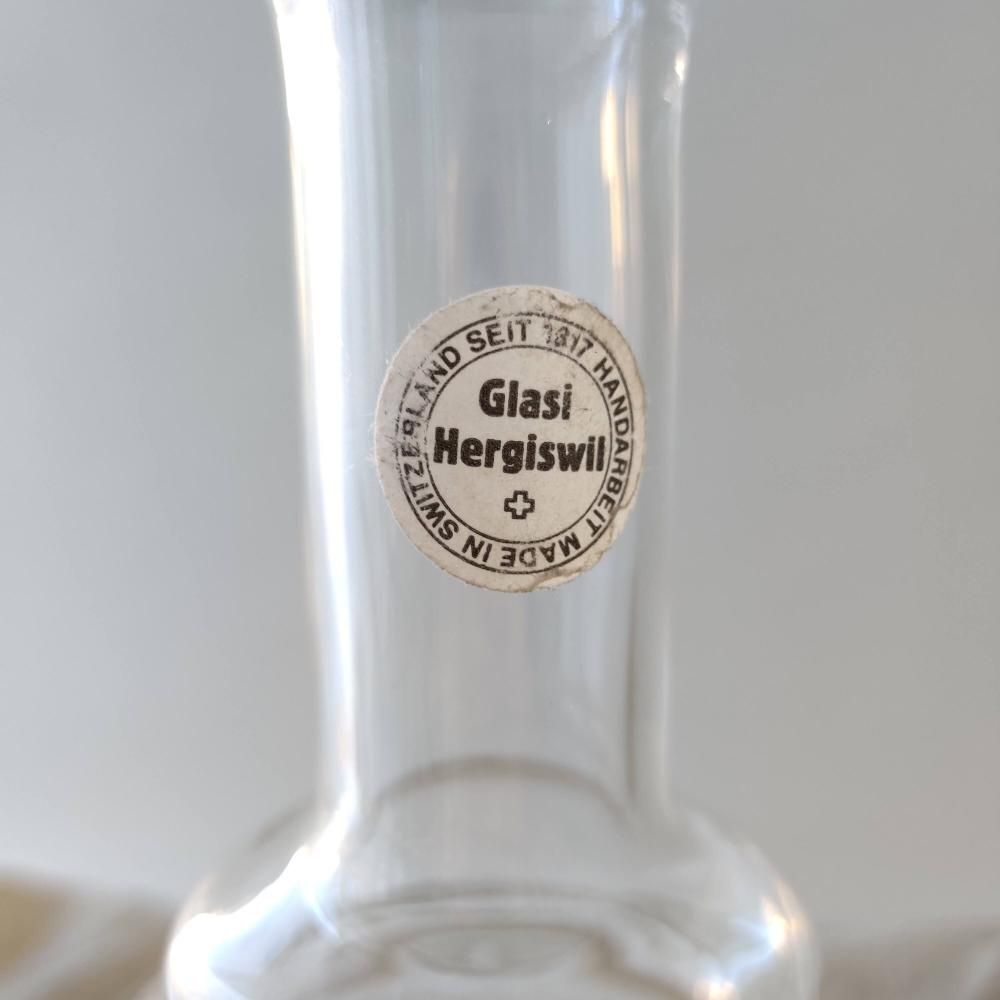 ヴィンテージ ガラス ボトル Glasi Hergiswil 葡萄 スイス ヨーロッパ