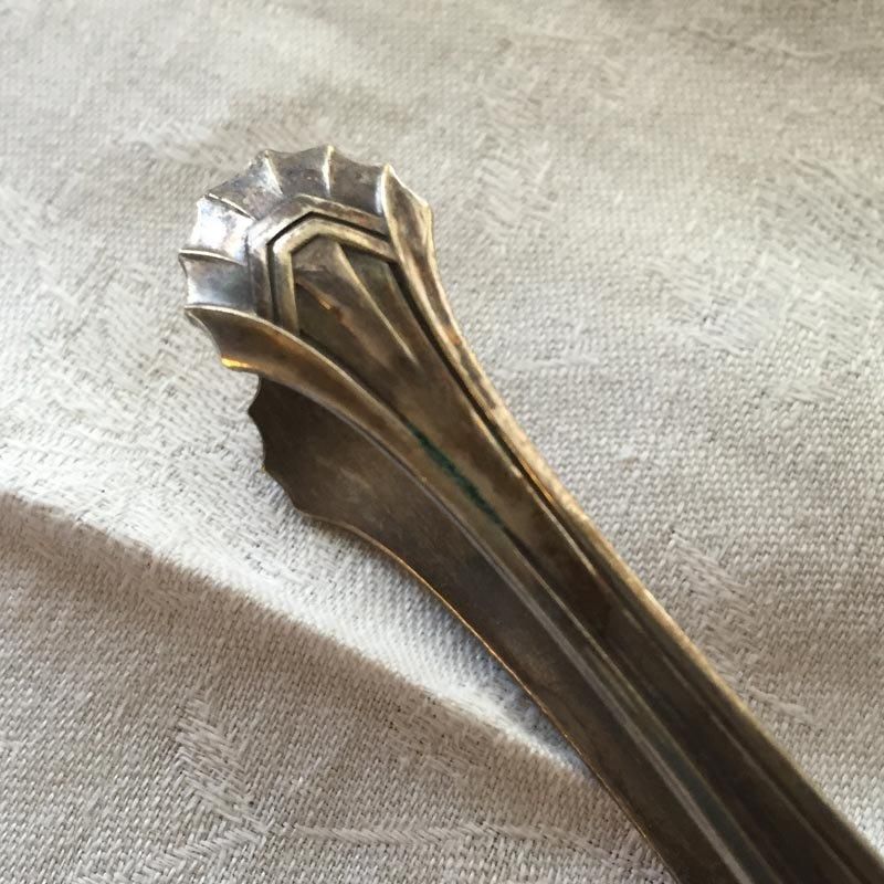 フランス製アンティークシュガートング 箱入り上品