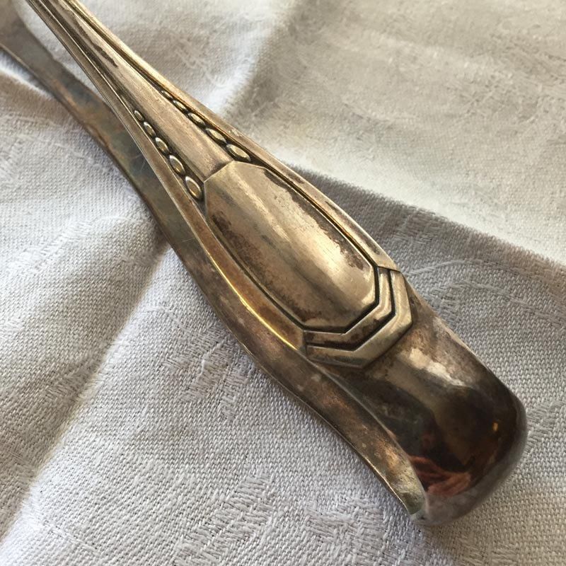 フランス製アンティークシュガートング 箱入り上品