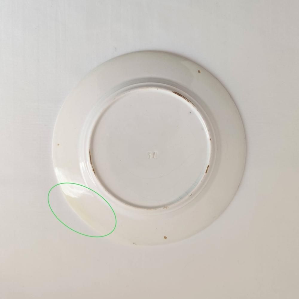 フランス・蚤の市・ブロカント・陶器・絵皿・花柄皿（L） | 旅