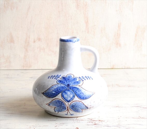 ドイツ製 Art pottery 陶器の花瓶 花器 一輪挿し ミッドセンチュリー期 フラワーベース アンティーク_230309