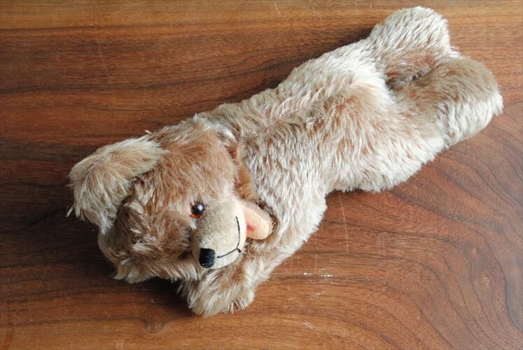 希少 ドイツのヴィンテージ 寝転ぶクマ 熊 テディベア ドール 希少 ドイツのヴィンテージ 寝転ぶクマ 熊 テディベア ドール