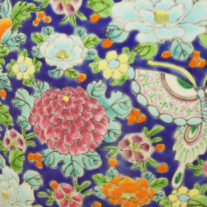 色絵 伊万里 十錦 手あぶり火鉢 鉢カバー カラフル マルチカラー