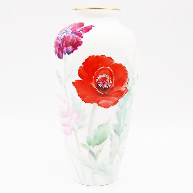 手描き ハンドペイント オールドノリタケ 花瓶 フラワーベース