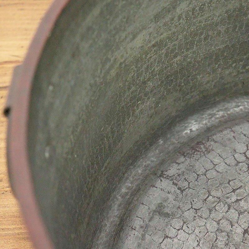 銅製 深タライ アンティーク 雑貨 大正昭和初期