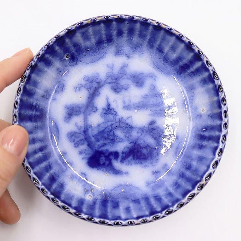 ブルーアンドホワイト 小皿 オランダ 阿蘭陀 菓子皿 ブルーアンドホワイト 小皿 オランダ 阿蘭陀 菓子皿