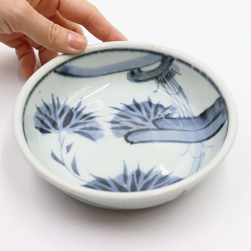 手描き 染付 なます皿 煮物皿 取り皿 アンティーク 骨董 和食器