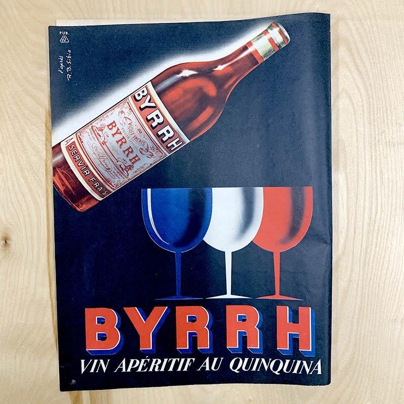 ヴィンテージ広告4Pカラー・モノクロ BYRRH 紳士服(1953年仏 ヴィンテージ広告4Pカラー・モノクロ BYRRH 紳士服(1953年仏
