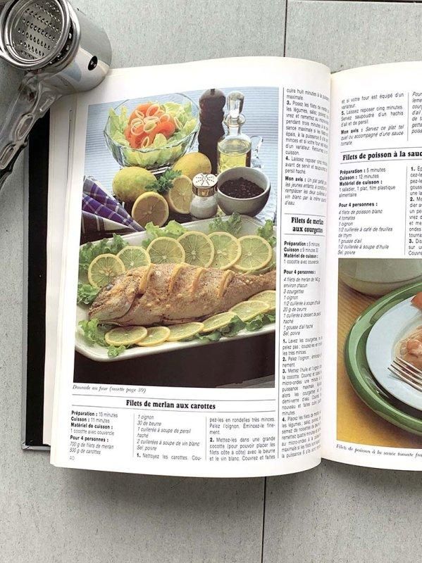 レシピ本 フランス古本 電子レンジ 家庭料理 12PSca8-5 レシピ本 フランス古本 電子レンジ 家庭料理 12PSca8-5