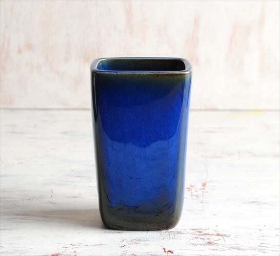 ヴィンテージ グスタフスベリ ラグーン 陶器花瓶 北欧雑貨