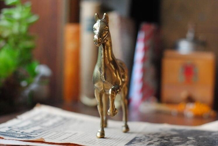 真鍮 馬 オブジェ フランス製 ヴィンテージインテリア