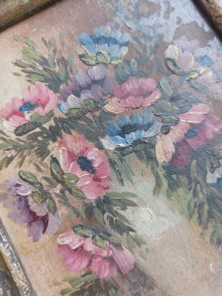 アンティーク額付き油絵 - ANTIQUE LEAVES アンティーク額付き油絵 - ANTIQUE LEAVES