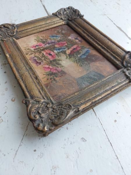 アンティーク額付き油絵 - ANTIQUE LEAVES アンティーク額付き油絵 - ANTIQUE LEAVES