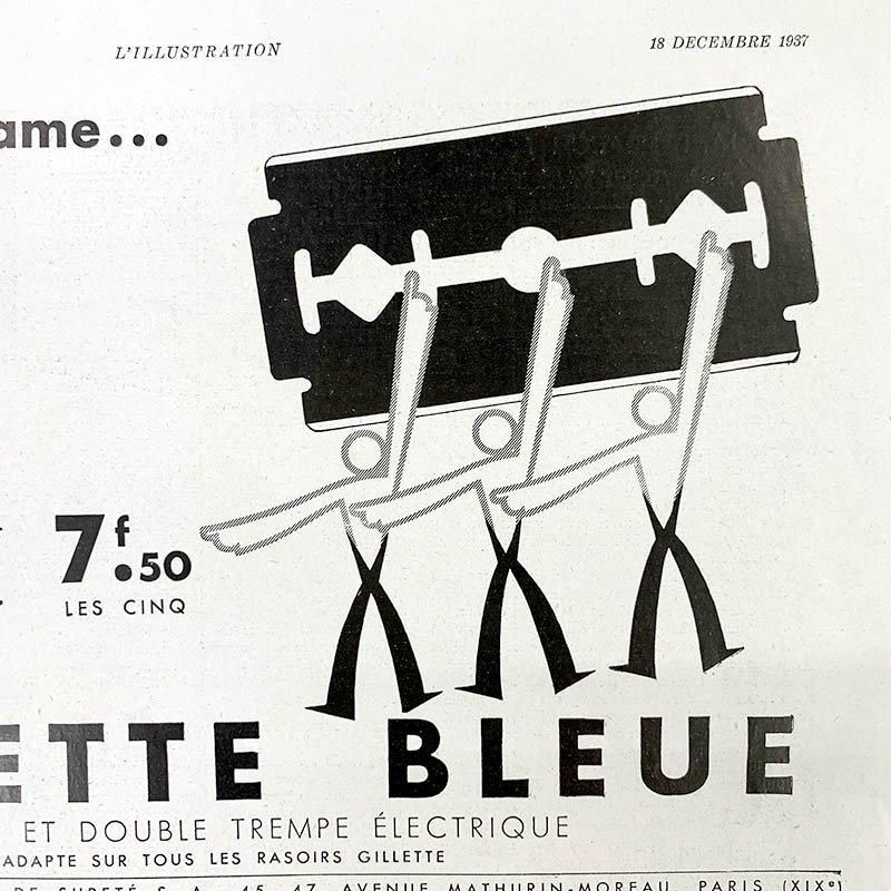 1937年ヴィンテージ雑誌広告モノクロ4P 掃除機万年筆剃刀