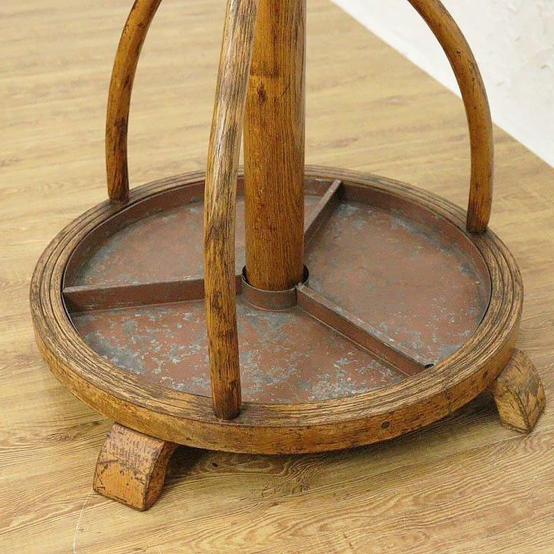 大正ロマン 洋館で使われていたアンティークコートスタンド 希少な