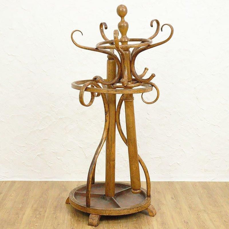 大正ロマン 洋館で使われていたアンティークコートスタンド 希少なコンパクトサイズ 大正ロマン 洋館で使われていたアンティークコートスタンド 希少