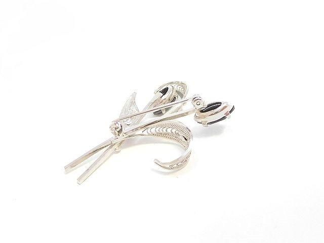 ヴィンテージ 中国七宝 SILVER刻印 ブローチ 銀線細工 フィンガー 爪 ヴィンテージ 中国七宝 SILVER刻印 ブローチ 銀線細工 フィンガー 爪