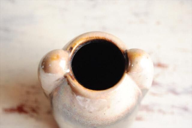 ブラック&ホワイト　花瓶　ミッドセンチュリー ヴィンテージ 西ドイツ製 Bay Keramik 陶器 花瓶