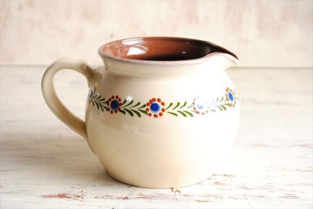 ドイツ ヴィンテージ 陶器 花瓶 ハンドペイント