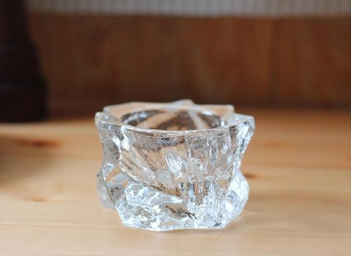 スウェーデン ガラス キャンドルホルダー 北欧ヴィンテージ