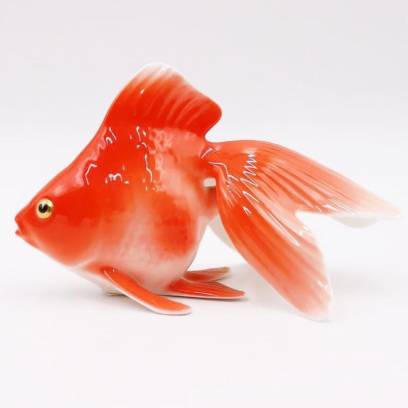 ノリタケボーンチャイナ 置物 オブジェ 金魚 琉金 アンティーク ノリタケボーンチャイナ 置物 オブジェ 金魚 琉金 アンティーク