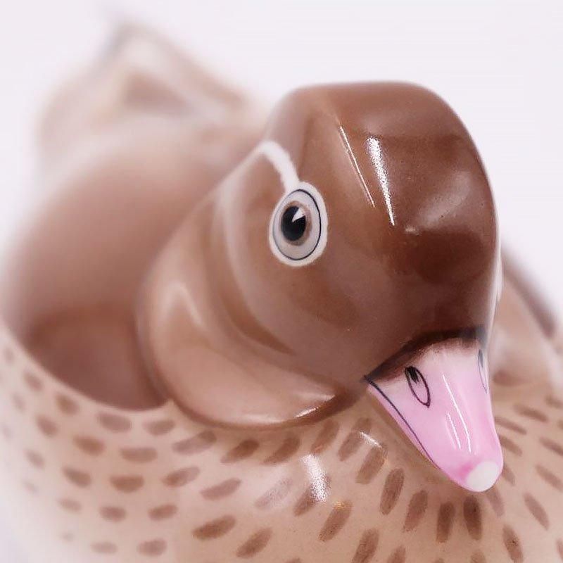 ペア ノリタケボーンチャイナ 置物 オブジェ オシドリ