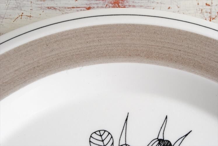 ARABIA ӥ KROKUS  졼 24cm ץ졼 å White Black ESTERI TOMULA ̲ ե ƥ_230522