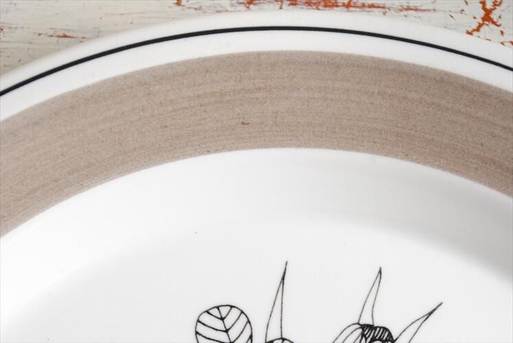 ARABIA ӥ KROKUS  졼 24cm ץ졼 å White Black ESTERI TOMULA ̲ ե ƥ_230522