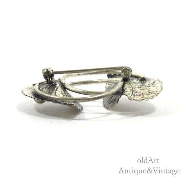ヴィンテージ感あるUSA製スターリングシルバーブローチ