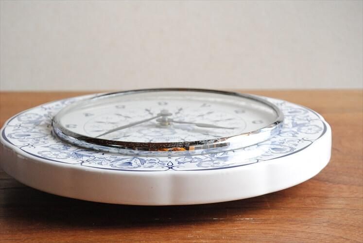 ドイツ製 Junghans 陶器の壁時計 花柄 ユンハンス 電池式 壁掛け ドイツ製 Junghans 陶器の壁時計 花柄 ユンハンス 電池式 壁掛け