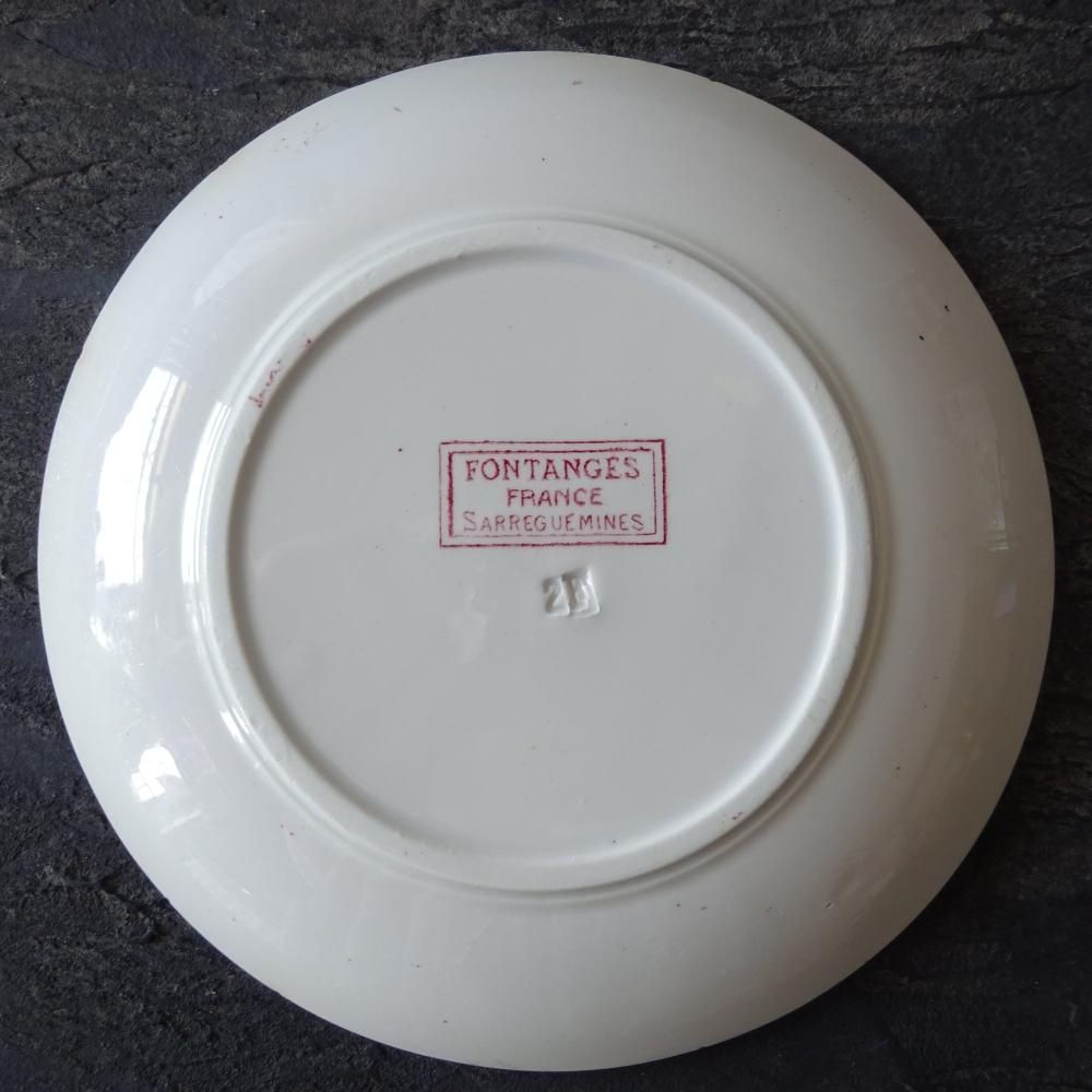 Sarreguemines modèle《FONTANGES》 小さなお皿 - ANTIQUE LEAVES