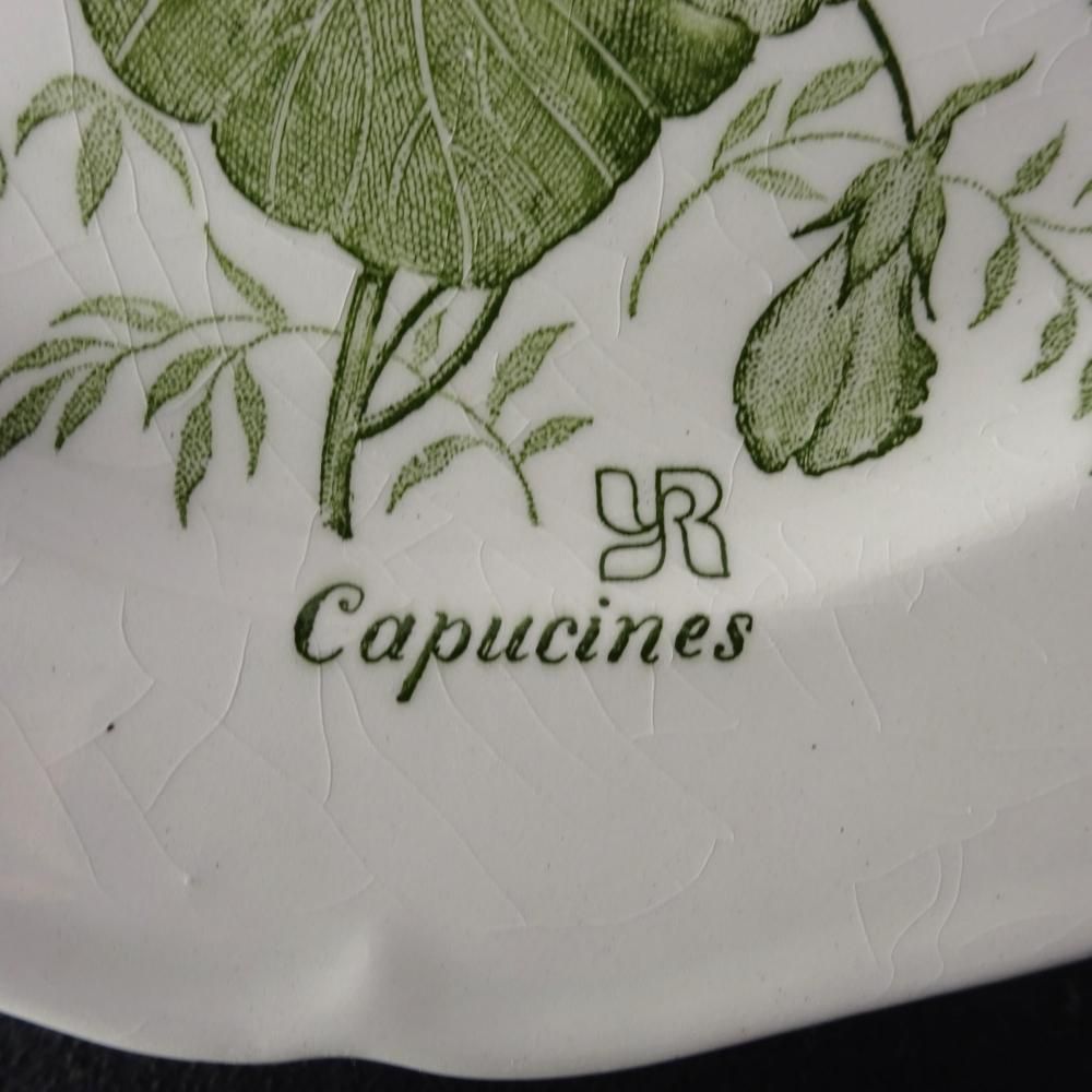 GIEN pour Yves Rocherdéor Capucines assiette à dessert 