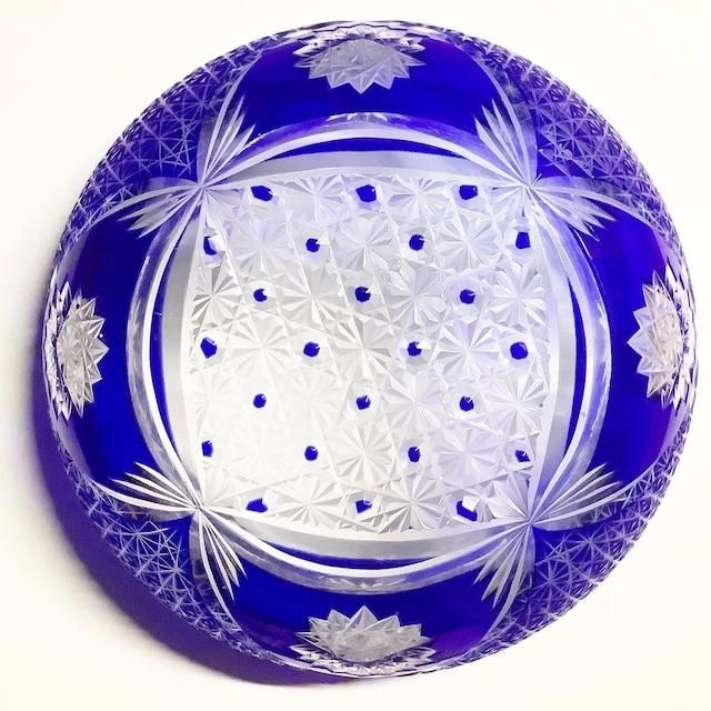 切子鉢 アンティーク雑貨 薩摩切子 切子鉢 アンティーク雑貨 薩摩切子