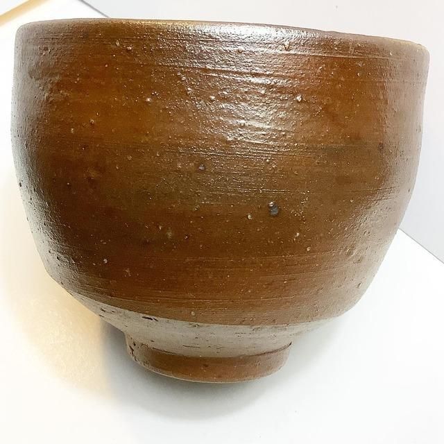 備前焼抹茶茶碗 - ANTIQUE LEAVES 備前焼抹茶茶碗 - ANTIQUE LEAVES