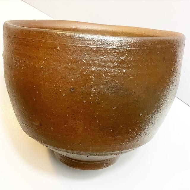 備前焼抹茶茶碗 - ANTIQUE LEAVES 備前焼抹茶茶碗 - ANTIQUE LEAVES