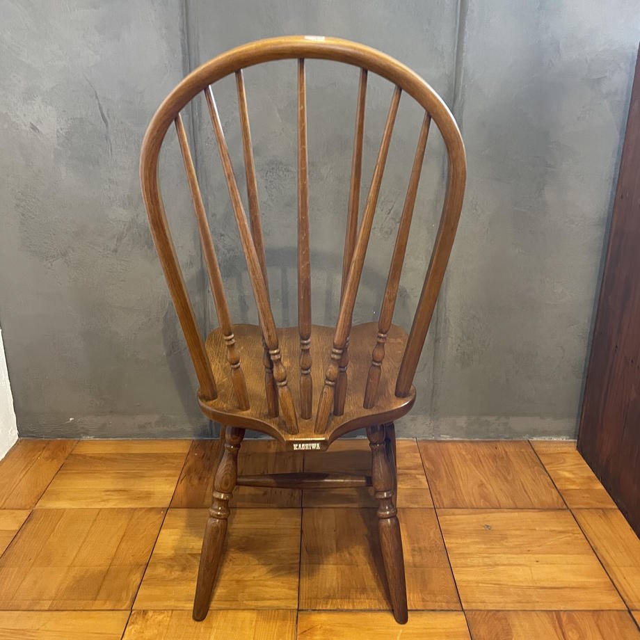 古いKASHIWAの椅子 KASHIWA ウィンザーチェア ダイニングチェア 木製 