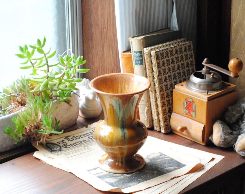 西ドイツ製 ヴィンテージ JASBA KERAMIK 陶器の花瓶 花器 西ドイツ製 ヴィンテージ JASBA KERAMIK 陶器の花瓶 花器