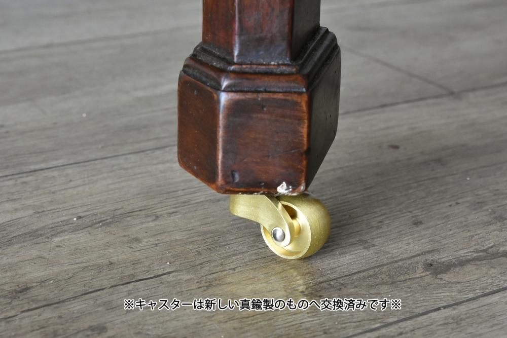d46 レザートップマホガニーデスク - ANTIQUE LEAVES d46 レザートップマホガニーデスク - ANTIQUE LEAVES