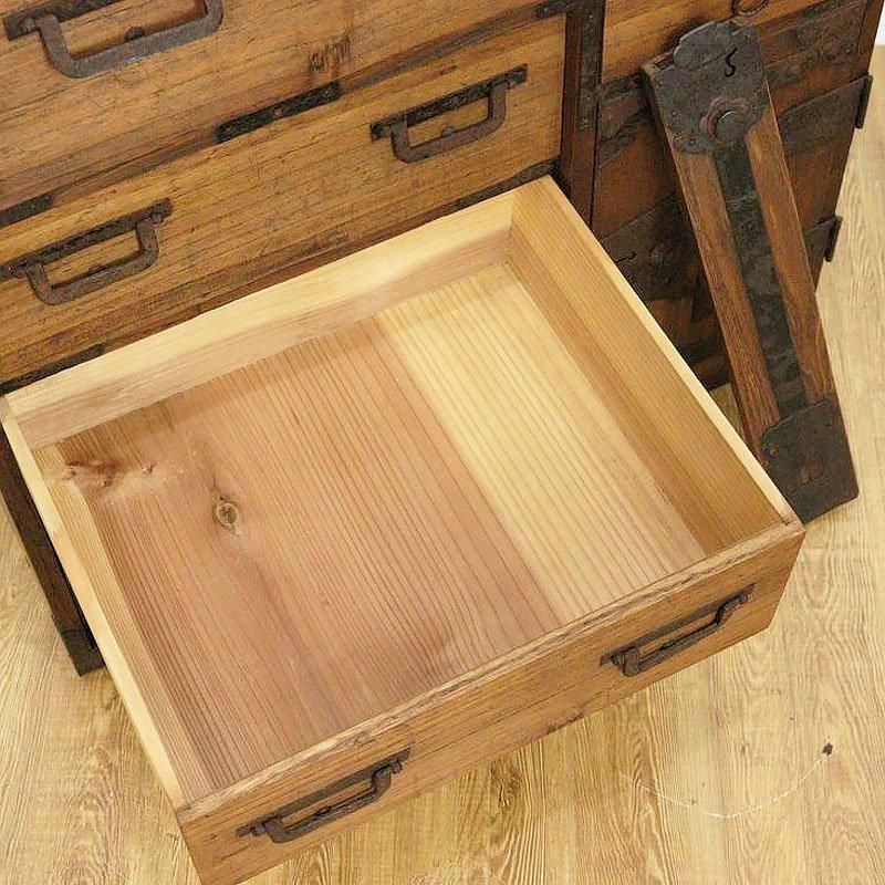 閂(かんぬき)付き 小物箪笥 和家具 時代金具 アンティーク 閂(かんぬき)付き 小物箪笥 和家具 時代金具 アンティーク