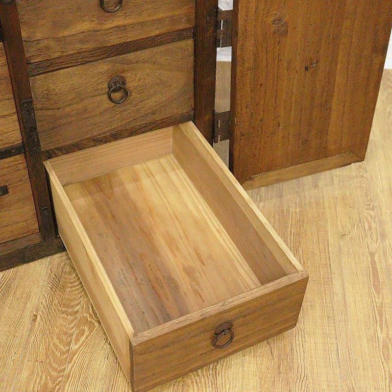 閂(かんぬき)付き 小物箪笥 和家具 時代金具 アンティーク 閂(かんぬき)付き 小物箪笥 和家具 時代金具 アンティーク