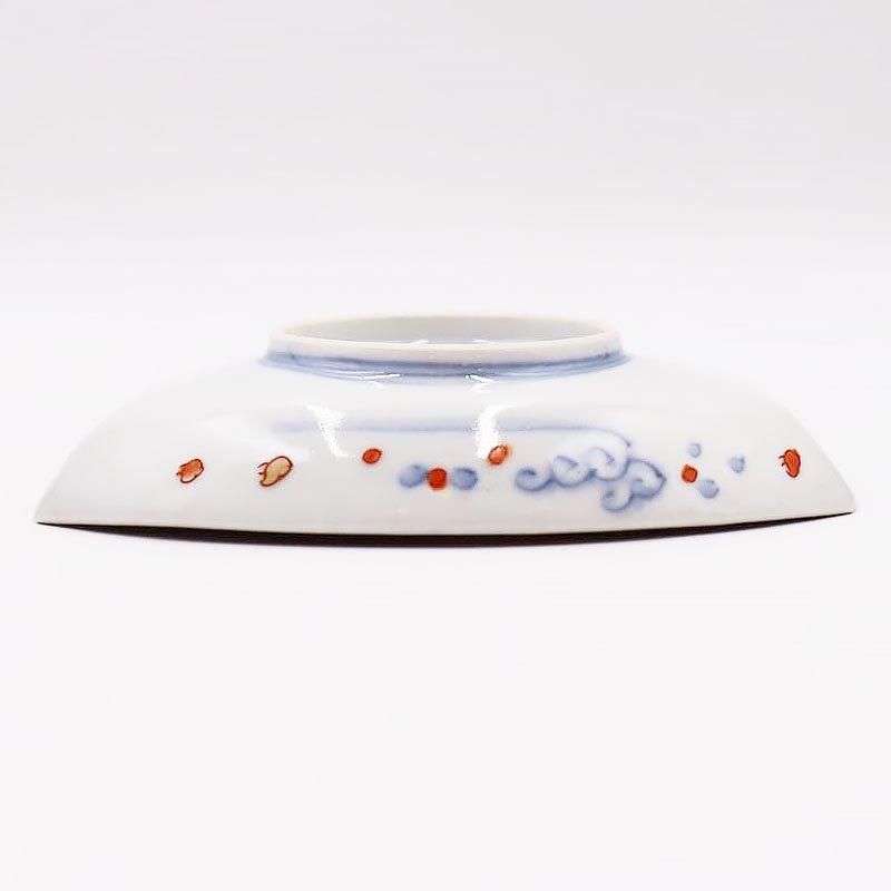 手描き色絵伊万里変形皿明治大正アンティーク