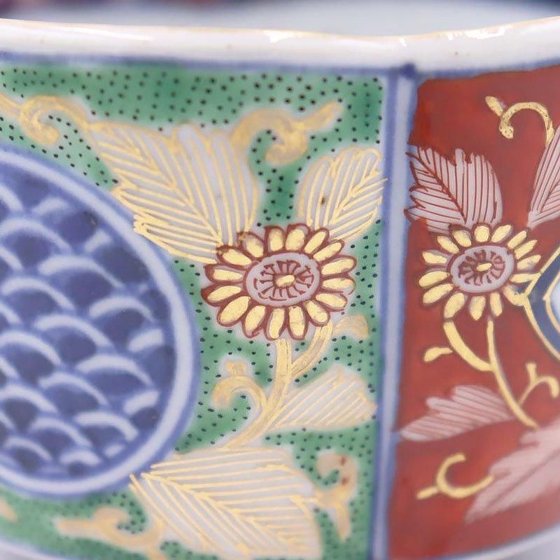 手描き 大聖寺伊万里 小鉢 深向付 錦手 和食器 アンティーク