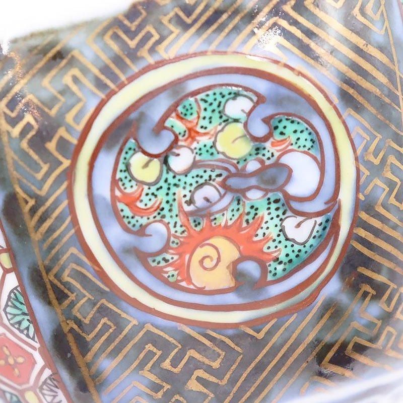 手描き 色絵 角向付 深向付 小鉢 錦手 和骨董アンティークハレの 手描き 色絵 角向付 深向付 小鉢 錦手 和骨董アンティークハレの