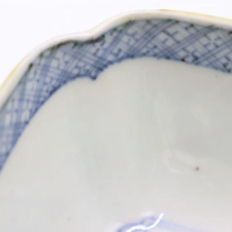 明治時代のアンティーク小鉢、動物モチーフ彩色