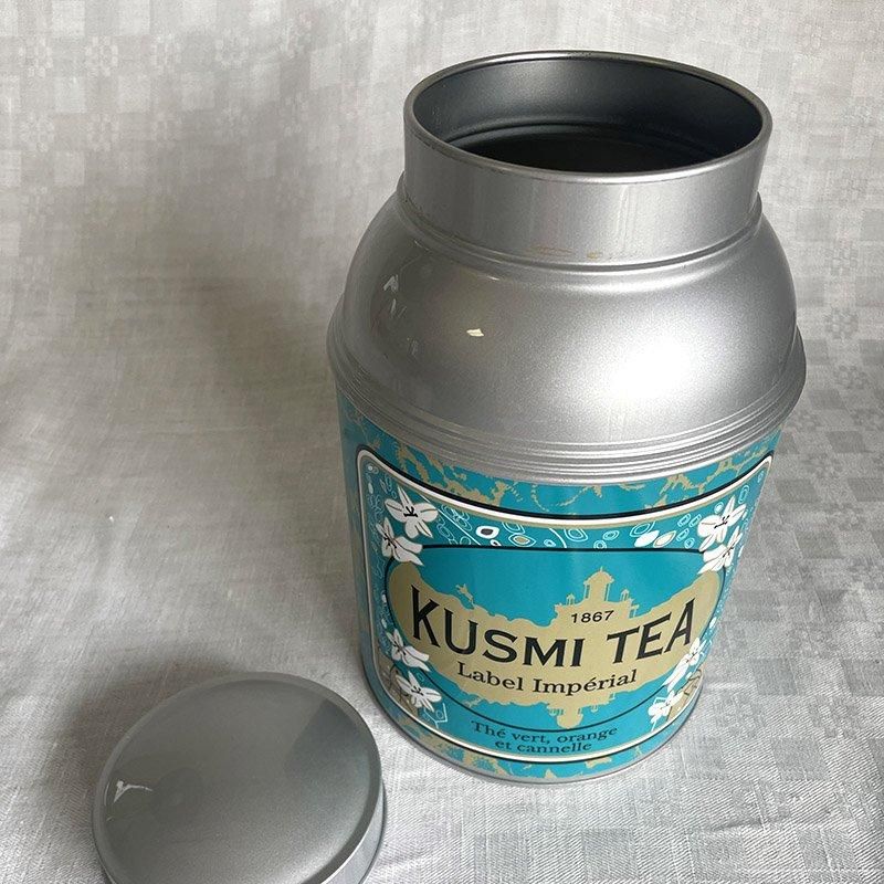 KUSUMI TEA 紅茶缶 大型缶 空き缶 パッケージのみ 12otdf1-1 KUSUMI TEA 紅茶缶 大型缶 空き缶 パッケージのみ 12otdf1-1